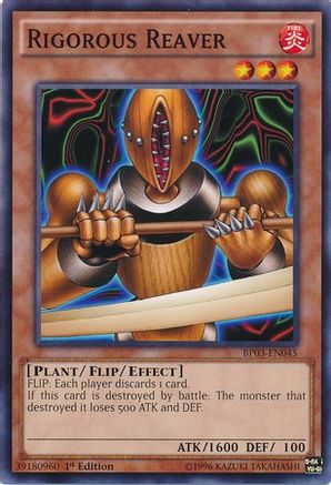 Rigorous Reaver (BP03-EN045) - Battle Pack 3: Monster League 1st Edition - Premium Yugioh Single from Konami - Just $0.08! Shop now at Game Crave Tournament Store