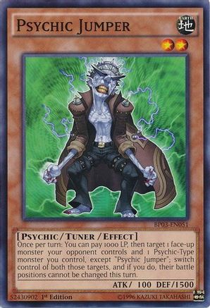 Psychic Jumper (BP03-EN051) - Battle Pack 3: Monster League 1st Edition - Premium Yugioh Single from Konami - Just $0.13! Shop now at Game Crave Tournament Store
