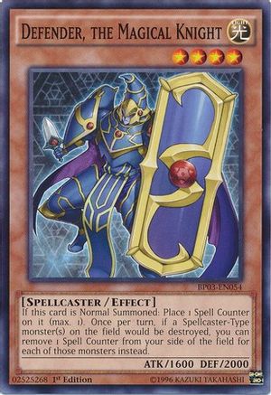 Defender, The Magical Knight (BP03-EN054) - Battle Pack 3: Monster League 1st Edition - Premium Yugioh Single from Konami - Just $0.08! Shop now at Game Crave Tournament Store