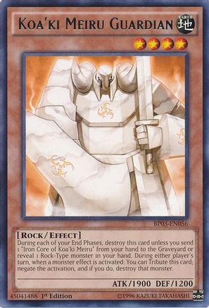 Koa'ki Meiru Guardian (BP03-EN056) - Battle Pack 3: Monster League 1st Edition - Premium Yugioh Single from Konami - Just $0.15! Shop now at Game Crave Tournament Store