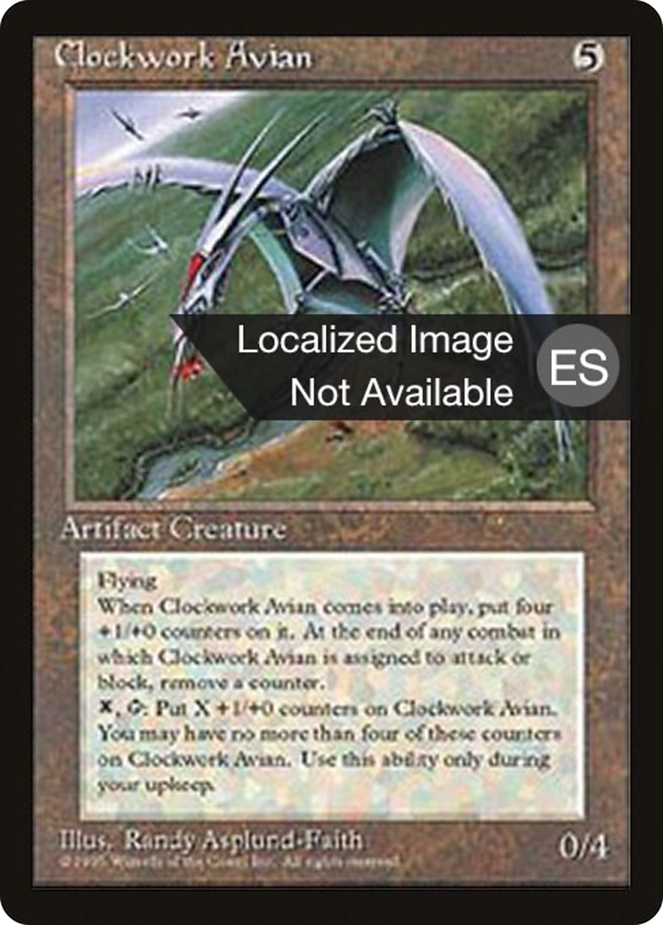 Clockwork Avian (4BB-306) - Fourth Edition Foreign Black Border - Premium MTG Single from Wizards of the Coast - Just $1.10! Shop now at Game Crave Tournament Store