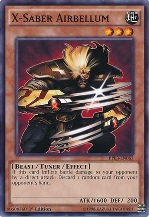 X-Saber Airbellum (BP03-EN063) - Battle Pack 3: Monster League 1st Edition - Premium Yugioh Single from Konami - Just $0.16! Shop now at Game Crave Tournament Store