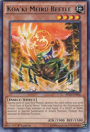 Koa'ki Meiru Beetle (BP03-EN066) - Battle Pack 3: Monster League 1st Edition - Premium Yugioh Single from Konami - Just $0.08! Shop now at Game Crave Tournament Store