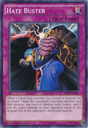 Hate Buster (BP03-EN205) - Battle Pack 3: Monster League 1st Edition - Premium Yugioh Single from Konami - Just $0.26! Shop now at Game Crave Tournament Store