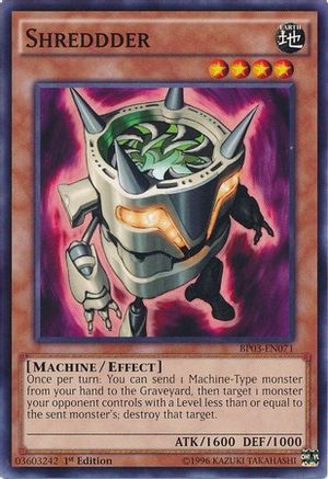Shreddder (BP03-EN071) - Battle Pack 3: Monster League 1st Edition - Premium Yugioh Single from Konami - Just $0.11! Shop now at Game Crave Tournament Store