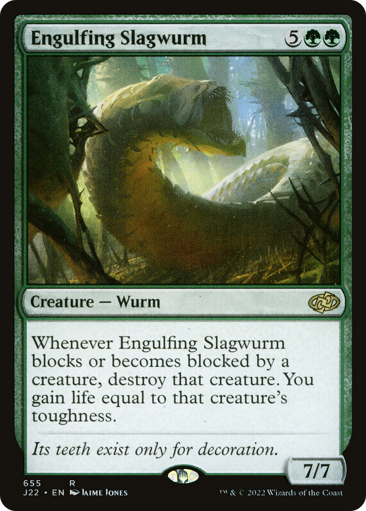Engulfing Slagwurm (J22-655) - Jumpstart 2022 - Premium MTG Single from Wizards of the Coast - Just $0.10! Shop now at Game Crave Tournament Store