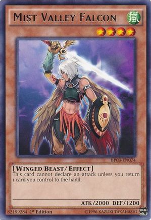 Mist Valley Falcon (BP03-EN074) - Battle Pack 3: Monster League 1st Edition - Premium Yugioh Single from Konami - Just $0.08! Shop now at Game Crave Tournament Store