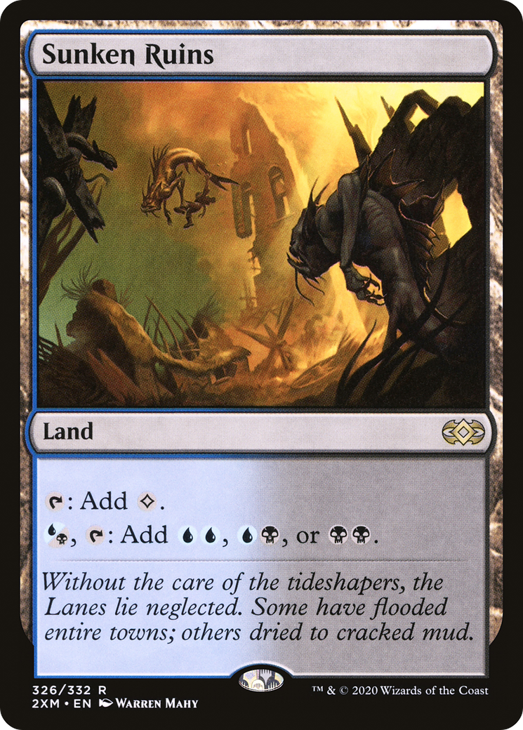 Sunken Ruins (2XM-326) - Double Masters Foil - Premium MTG Single from Wizards of the Coast - Just $5.76! Shop now at Game Crave Tournament Store