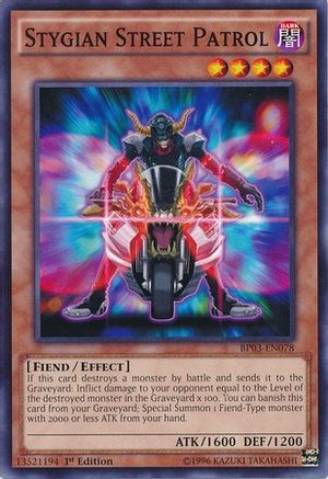Stygian Street Patrol (BP03-EN078) - Battle Pack 3: Monster League 1st Edition - Premium Yugioh Single from Konami - Just $0.08! Shop now at Game Crave Tournament Store