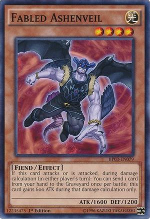 Fabled Ashenveil (BP03-EN079) - Battle Pack 3: Monster League 1st Edition - Premium Yugioh Single from Konami - Just $0.08! Shop now at Game Crave Tournament Store