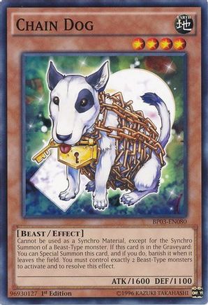 Chain Dog (BP03-EN080) - Battle Pack 3: Monster League 1st Edition - Premium Yugioh Single from Konami - Just $0.08! Shop now at Game Crave Tournament Store