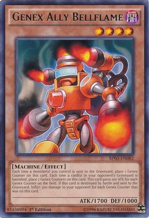 Genex Ally Bellflame (BP03-EN082) - Battle Pack 3: Monster League 1st Edition - Premium Yugioh Single from Konami - Just $0.08! Shop now at Game Crave Tournament Store