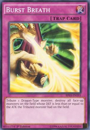 Burst Breath (BP03-EN193) - Battle Pack 3: Monster League 1st Edition - Premium Yugioh Single from Konami - Just $0.08! Shop now at Game Crave Tournament Store