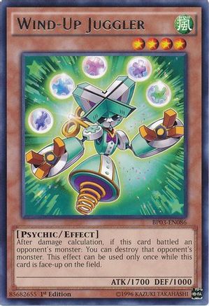 Wind-Up Juggler (BP03-EN086) - Battle Pack 3: Monster League 1st Edition - Premium Yugioh Single from Konami - Just $0.08! Shop now at Game Crave Tournament Store