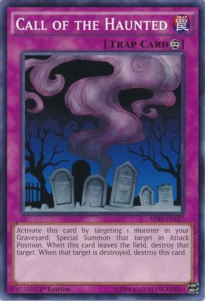 Call of the Haunted (BP03-EN187) - Battle Pack 3: Monster League 1st Edition - Premium Yugioh Single from Konami - Just $0.08! Shop now at Game Crave Tournament Store