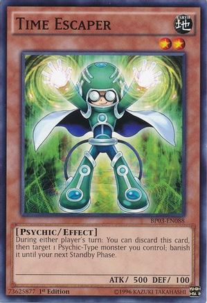 Time Escaper (BP03-EN088) - Battle Pack 3: Monster League 1st Edition - Premium Yugioh Single from Konami - Just $0.08! Shop now at Game Crave Tournament Store