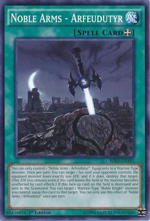 Noble Arms - Arfeudutyr (BP03-EN181) - Battle Pack 3: Monster League 1st Edition - Premium Yugioh Single from Konami - Just $0.08! Shop now at Game Crave Tournament Store