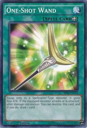One-Shot Wand (BP03-EN179) - Battle Pack 3: Monster League 1st Edition - Premium Yugioh Single from Konami - Just $0.13! Shop now at Game Crave Tournament Store