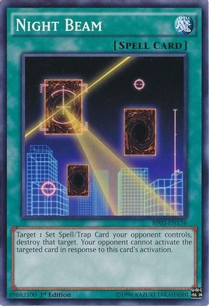 Night Beam (BP03-EN176) - Battle Pack 3: Monster League 1st Edition - Premium Yugioh Single from Konami - Just $0.25! Shop now at Game Crave Tournament Store