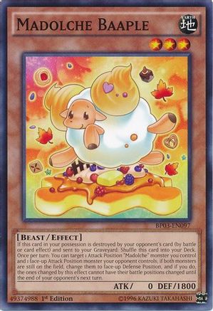 Madolche Baaple (BP03-EN097) - Battle Pack 3: Monster League 1st Edition - Premium Yugioh Single from Konami - Just $0.08! Shop now at Game Crave Tournament Store
