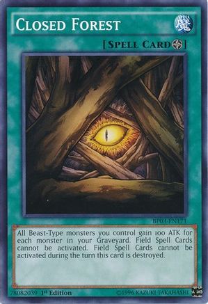 Closed Forest (BP03-EN171) - Battle Pack 3: Monster League 1st Edition - Premium Yugioh Single from Konami - Just $0.27! Shop now at Game Crave Tournament Store