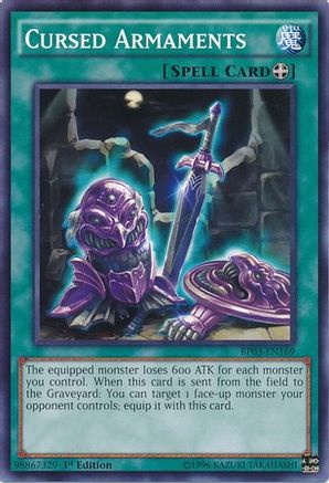 Cursed Armaments (BP03-EN169) - Battle Pack 3: Monster League 1st Edition - Premium Yugioh Single from Konami - Just $0.25! Shop now at Game Crave Tournament Store