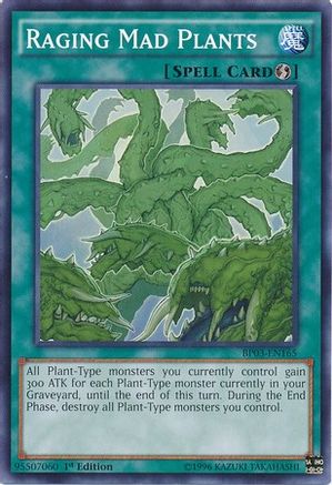 Raging Mad Plants (BP03-EN165) - Battle Pack 3: Monster League 1st Edition - Premium Yugioh Single from Konami - Just $0.08! Shop now at Game Crave Tournament Store
