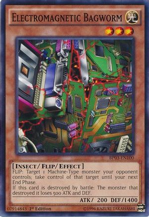 Electromagnetic Bagworm (BP03-EN100) - Battle Pack 3: Monster League 1st Edition - Premium Yugioh Single from Konami - Just $0.25! Shop now at Game Crave Tournament Store