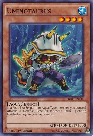Uminotaurus (BP03-EN101) - Battle Pack 3: Monster League 1st Edition - Premium Yugioh Single from Konami - Just $0.08! Shop now at Game Crave Tournament Store