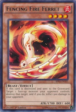 Fencing Fire Ferret (BP03-EN107) - Battle Pack 3: Monster League 1st Edition - Premium Yugioh Single from Konami - Just $0.08! Shop now at Game Crave Tournament Store
