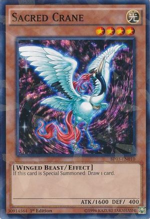 Sacred Crane (Shatterfoil) (BP03-EN010) - Battle Pack 3: Monster League 1st Edition - Premium Yugioh Single from Konami - Just $0.78! Shop now at Game Crave Tournament Store