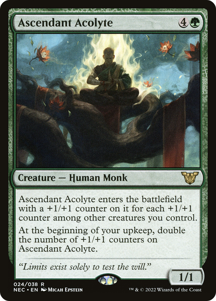 Ascendant Acolyte (NEC-024) - Neon Dynasty Commander - Premium MTG Single from Wizards of the Coast - Just $0.08! Shop now at Game Crave Tournament Store