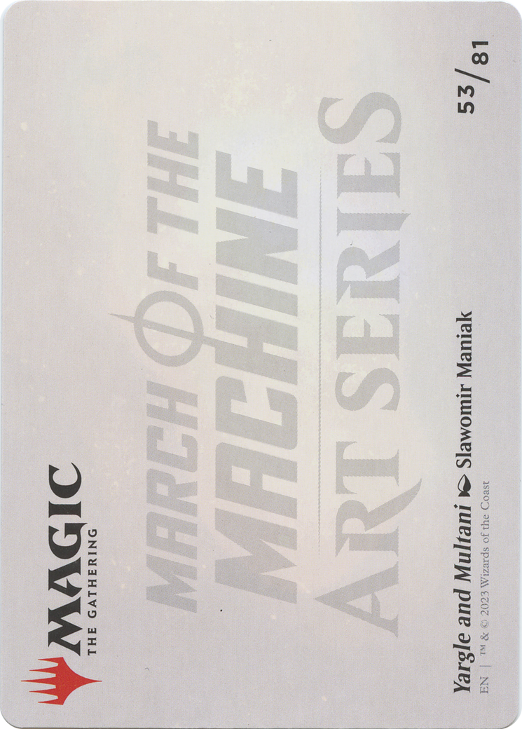 Yargle and Multani // Yargle and Multani (AMOM-053) - March of the Machine Art Series (Borderless) Foil - Premium MTG Single from Wizards of the Coast - Just $0! Shop now at Game Crave Tournament Store