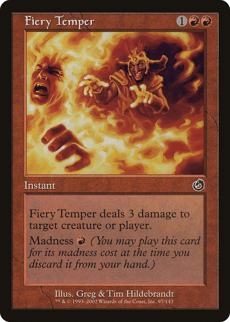 Fiery Temper (TOR-097) - Torment Foil - Premium MTG Single from Wizards of the Coast - Just $3.18! Shop now at Game Crave Tournament Store