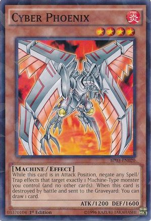 Cyber Phoenix (Shatterfoil) (BP03-EN020) - Battle Pack 3: Monster League 1st Edition - Premium Yugioh Single from Konami - Just $0.08! Shop now at Game Crave Tournament Store