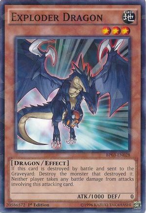 Exploder Dragon (Shatterfoil) (BP03-EN028) - Battle Pack 3: Monster League 1st Edition - Premium Yugioh Single from Konami - Just $0.12! Shop now at Game Crave Tournament Store