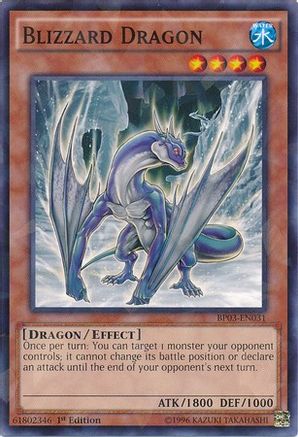 Blizzard Dragon (Shatterfoil) (BP03-EN031) - Battle Pack 3: Monster League 1st Edition - Premium Yugioh Single from Konami - Just $1.19! Shop now at Game Crave Tournament Store