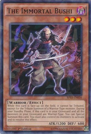 The Immortal Bushi (Shatterfoil) (BP03-EN036) - Battle Pack 3: Monster League 1st Edition - Premium Yugioh Single from Konami - Just $0.57! Shop now at Game Crave Tournament Store