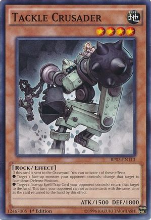 Tackle Crusader (BP03-EN113) - Battle Pack 3: Monster League 1st Edition - Premium Yugioh Single from Konami - Just $0.30! Shop now at Game Crave Tournament Store