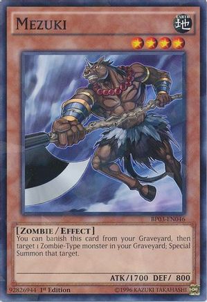 Mezuki (Shatterfoil) (BP03-EN046) - Battle Pack 3: Monster League 1st Edition - Premium Yugioh Single from Konami - Just $0.20! Shop now at Game Crave Tournament Store