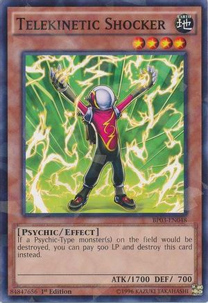 Telekinetic Shocker (Shatterfoil) (BP03-EN048) - Battle Pack 3: Monster League 1st Edition - Premium Yugioh Single from Konami - Just $0.08! Shop now at Game Crave Tournament Store