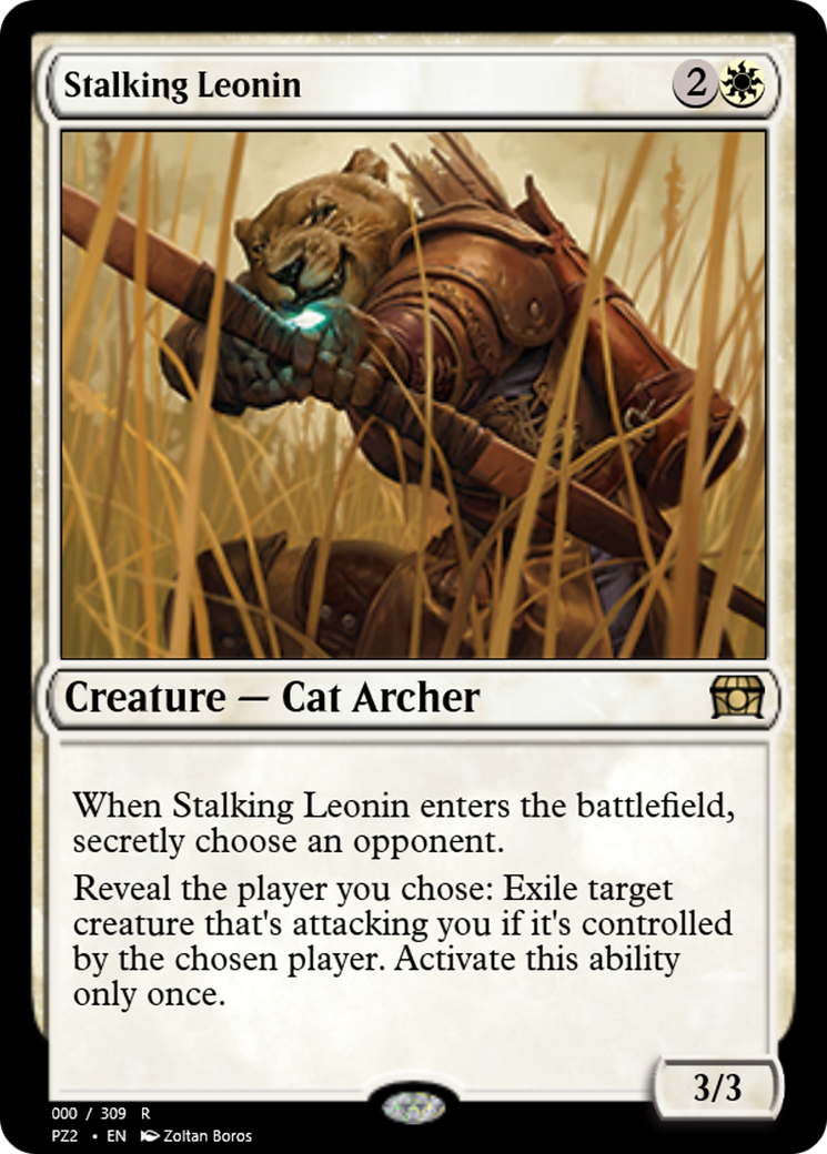 Stalking Leonin (PZ2-65769) - Treasure Chest Foil - Premium MTG Single from Wizards of the Coast - Just $0! Shop now at Game Crave Tournament Store