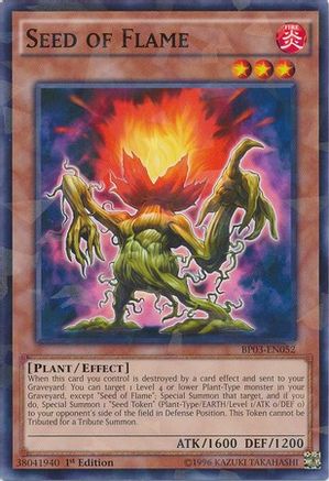Seed of Flame (Shatterfoil) (BP03-EN052) - Battle Pack 3: Monster League 1st Edition - Premium Yugioh Single from Konami - Just $0.08! Shop now at Game Crave Tournament Store