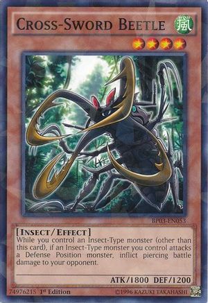 Cross-Sword Beetle (Shatterfoil) (BP03-EN053) - Battle Pack 3: Monster League 1st Edition - Premium Yugioh Single from Konami - Just $0.08! Shop now at Game Crave Tournament Store