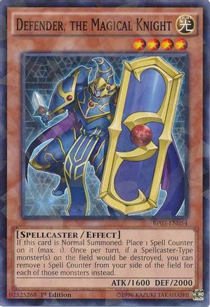 Defender, The Magical Knight (Shatterfoil) (BP03-EN054) - Battle Pack 3: Monster League 1st Edition - Premium Yugioh Single from Konami - Just $1.47! Shop now at Game Crave Tournament Store