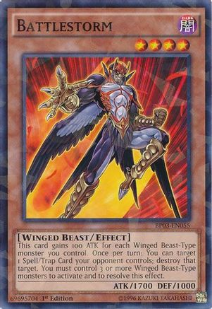 Battlestorm (Shatterfoil) (BP03-EN055) - Battle Pack 3: Monster League 1st Edition - Premium Yugioh Single from Konami - Just $0.08! Shop now at Game Crave Tournament Store