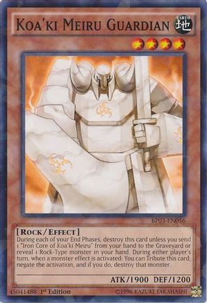 Koa'ki Meiru Guardian (Shatterfoil) (BP03-EN056) - Battle Pack 3: Monster League 1st Edition - Premium Yugioh Single from Konami - Just $0.17! Shop now at Game Crave Tournament Store