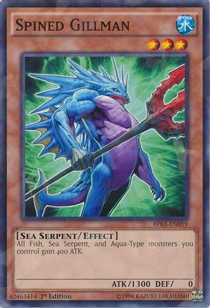 Spined Gillman (Shatterfoil) (BP03-EN059) - Battle Pack 3: Monster League 1st Edition - Premium Yugioh Single from Konami - Just $1.03! Shop now at Game Crave Tournament Store