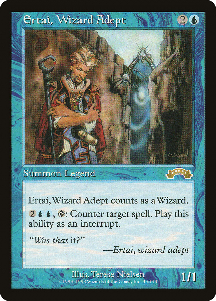 Ertai, Wizard Adept (EXO-033) - Exodus - Premium MTG Single from Wizards of the Coast - Just $6.29! Shop now at Game Crave Tournament Store