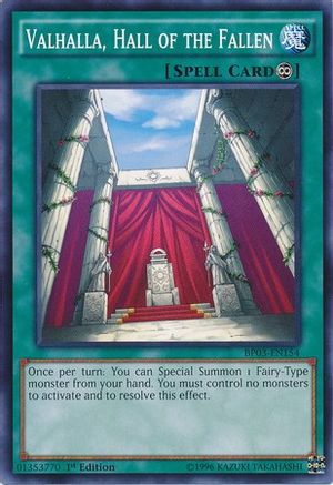 Valhalla, Hall of the Fallen (BP03-EN154) - Battle Pack 3: Monster League 1st Edition - Premium Yugioh Single from Konami - Just $0.08! Shop now at Game Crave Tournament Store